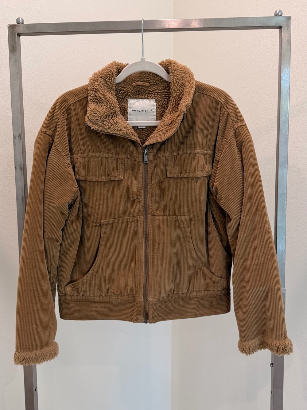 American Eagle Sherpa-Lined Jacket - Chestnut